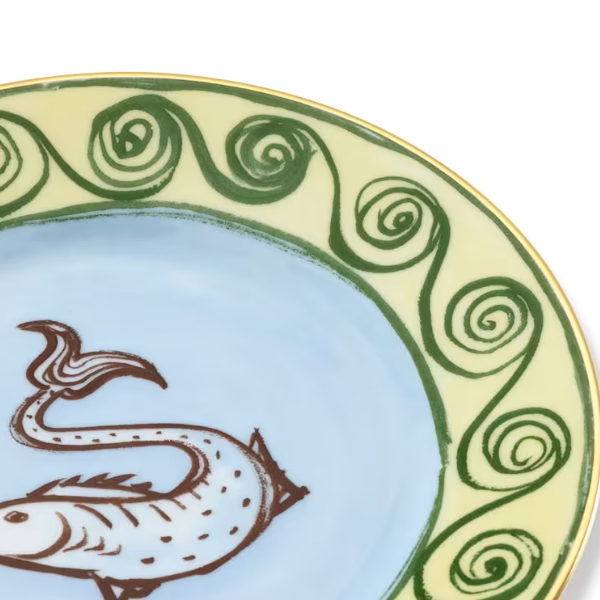 Farfurie bread & butter, 16 cm, Il Viaggio di Nettuno Sky Blue - GINORI 1735