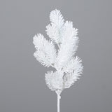 Ramura decorativa Pin, alb, 48 cm - Simona's Christmas