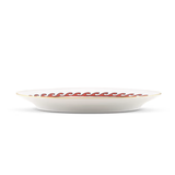Platou din portelan, 34 cm, Il Viaggio di Nettuno Dolphin White - GINORI 1735