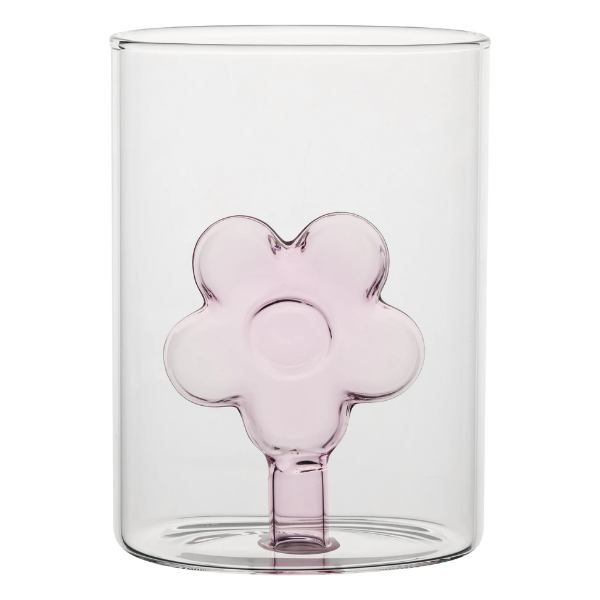 Vaza din sticla, roz, 10.5 cm, Infiore - SIMONA'S COLLECTION