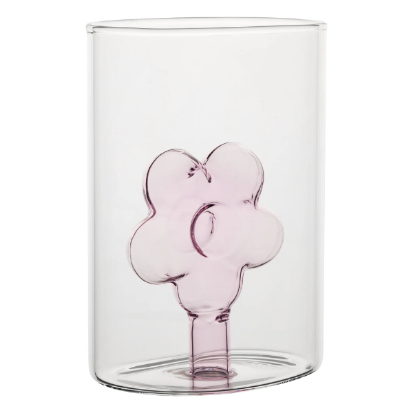 Vaza din sticla, roz, 10.5 cm, Infiore - SIMONA'S COLLECTION