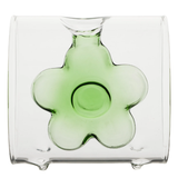 Vaza din sticla, verde, cilindru 10.5 cm, Infiore - SIMONA'S COLLECTION