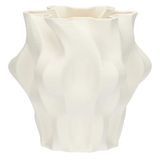 Vaza din portelan, Trama Deco Origami, alb, 24x38 cm - SIMONA'S COLLECTION