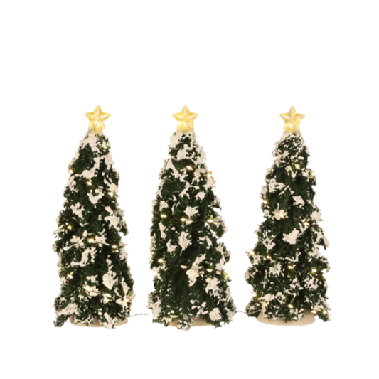 Set 3 brazi decorativi, 22 cm, Snowy Confier - Simona's Christmas
