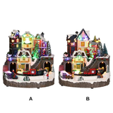 Cutie muzicala Train Station, 24 cm - Simona's Christmas