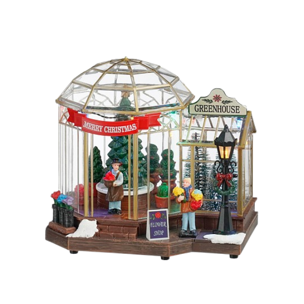 Cutie muzicala Greenhouse, 20 cm - Simona's Christmas