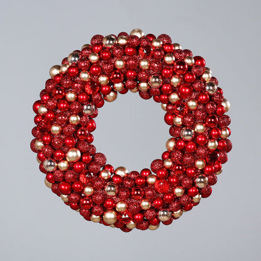 Coronita decorativa, rosu, 33 cm, Kranz  - Simona's Christmas