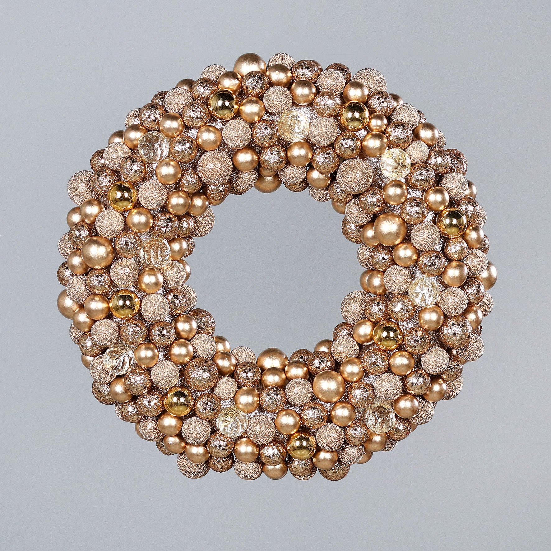 Coronita decorativa, auriu, 33 cm, Kranz  - Simona's Christmas