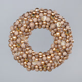 Coronita decorativa, auriu, 33 cm, Kranz  - Simona's Christmas