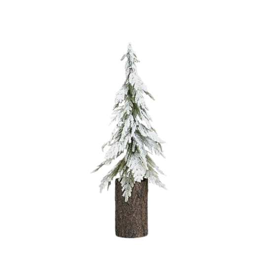 Brad decorativ cu aspect inzapezit, 55 cm - Simona's Christmas