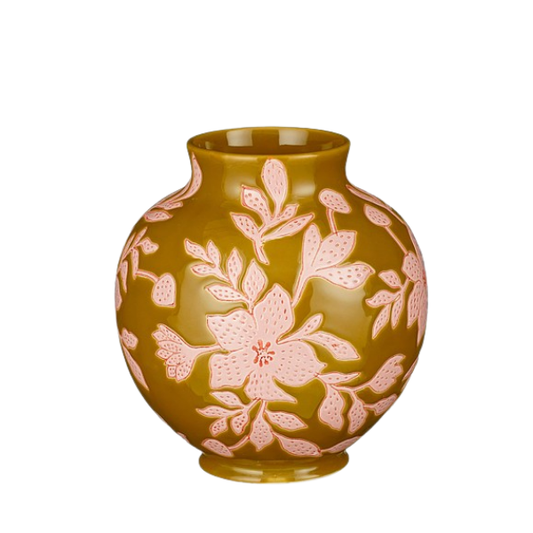 Vaza din ceramica, ocru, 24 cm - Simona's Christmas