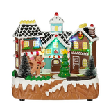 Cutie muzicala Gingerbread Village, 20 cm - Simona's Christmas