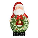 Decoratiune Mos Craciun cu coronita LED, 29.5 cm - Simona's Christmas