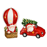 Decoratiune Mos Craciun in Balon/Masina, 11 cm - Simona's Christmas