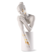 Statueta din portelan Reflections of Nature - Her by Ernest Massuet, 53 cm, alb - LLADRO