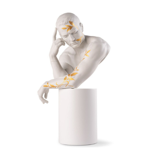 Statueta din portelan Reflections of Nature - Him by Ernest Massuet, alb - LLADRO