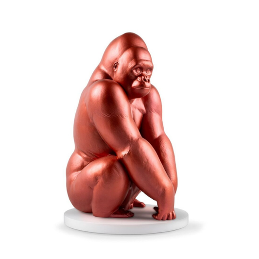 Sculptura din portelan rosu, Gorilla by Marco Antonio Noguerón - LLADRO