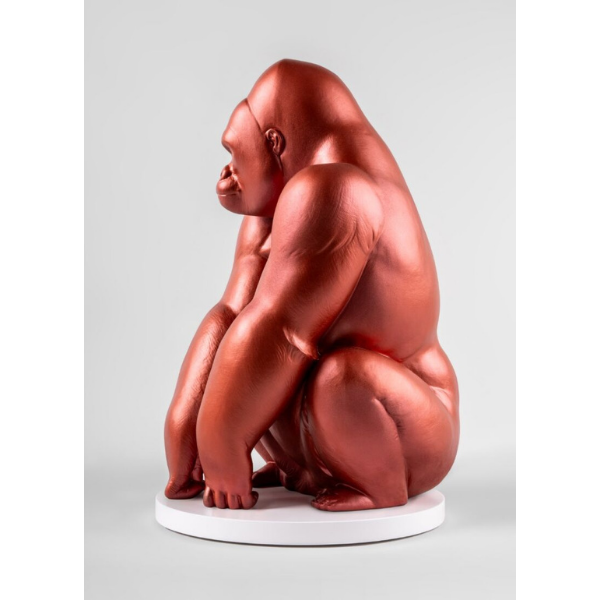 Sculptura din portelan rosu, Gorilla by Marco Antonio Noguerón - LLADRO