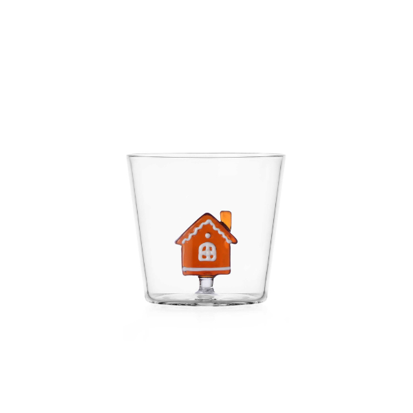 Pahar pentru apa, Gingerbread House, 8 cm, Sweet & Candy by Alessandra Baldereschi - ICHENDORF