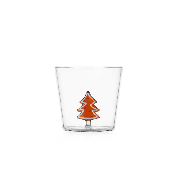 Pahar pentru apa, Gingerbread Xmas Tree, 8 cm, Sweet & Candy by Alessandra Baldereschi - ICHENDORF