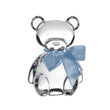 Sculptura din cristal Teddy Bear cu funda albastra - VISTA ALEGRE