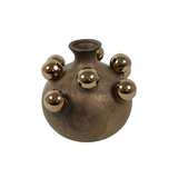 Vaza din ceramica, 15 cm, bronz, Bolivar - Simona's Christmas