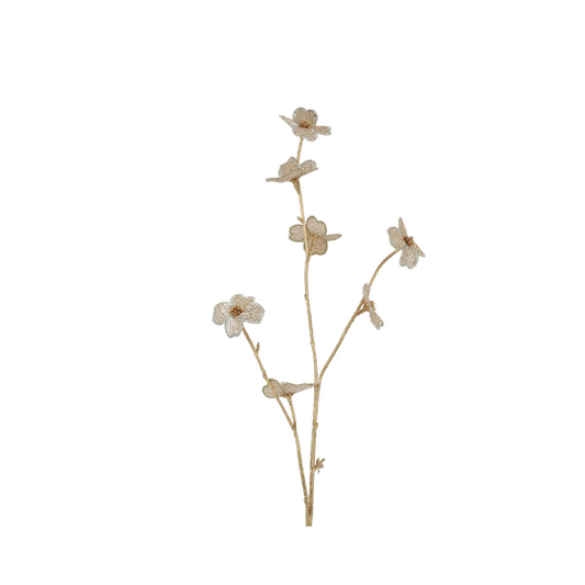 Floare decorativa, gold, 77 cm, Strass - Simona's Christmas