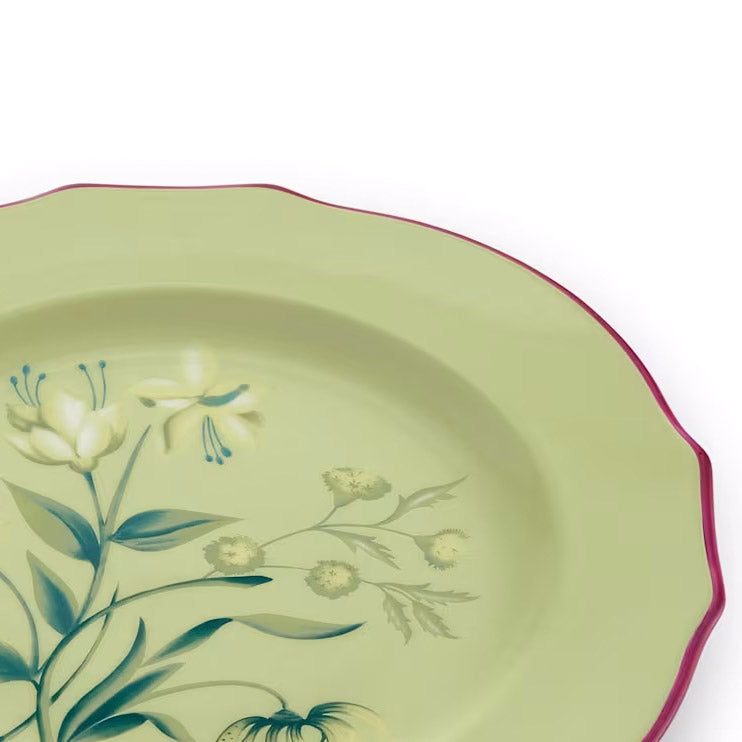 Farfurie pentru desert, verde, 22 cm, Florenza Acante - GINORI 1735