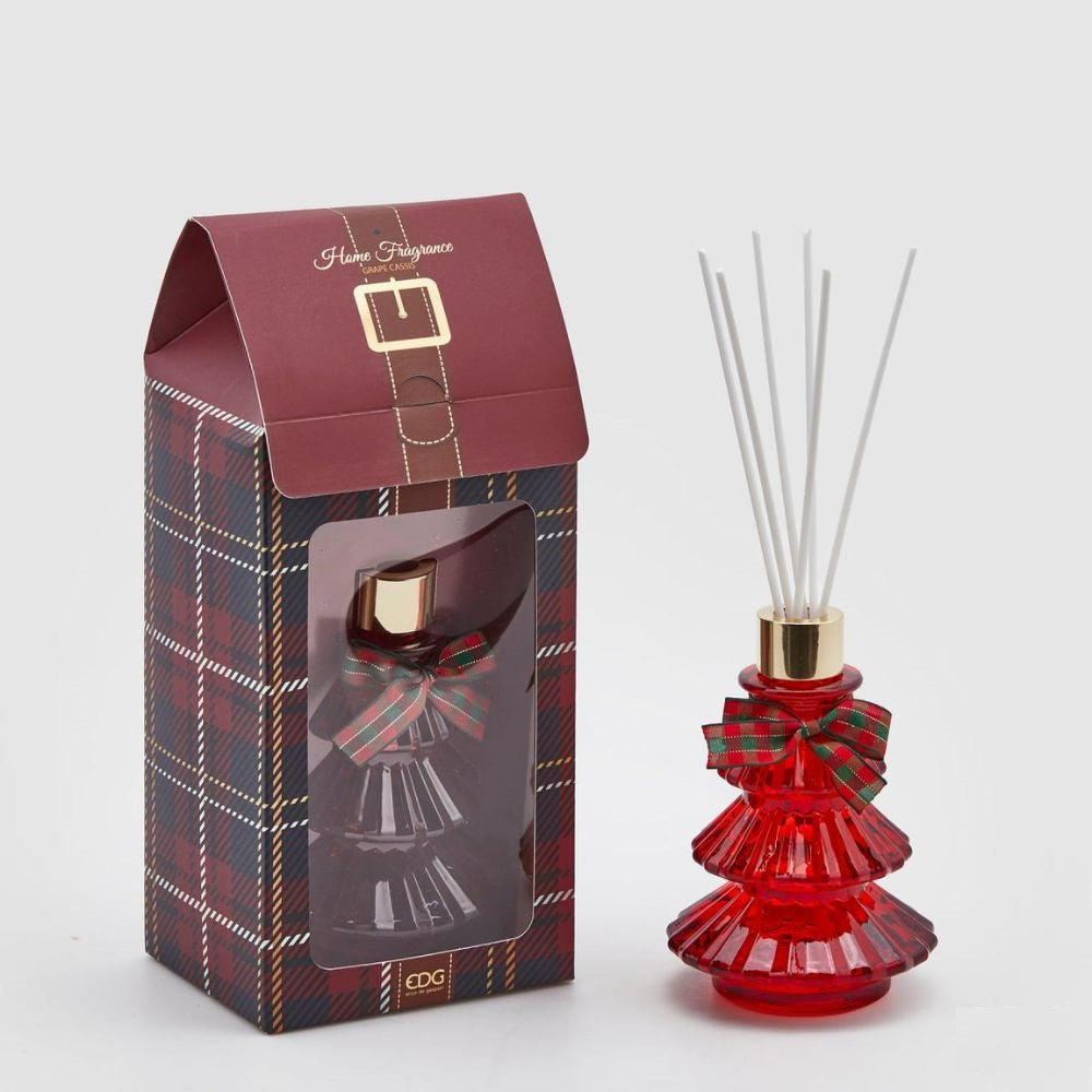 Difuzor esenta parfumata cu betisoare, 170 ml, Pino Grape Cassis, rosu - SIMONA'S Christmas