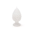 Lumanare decorativa alba con de brad, 15 cm - SIMONA'S Specials