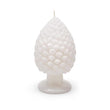 Lumanare decorativa alba con de brad, 20 cm - SIMONA'S Specials