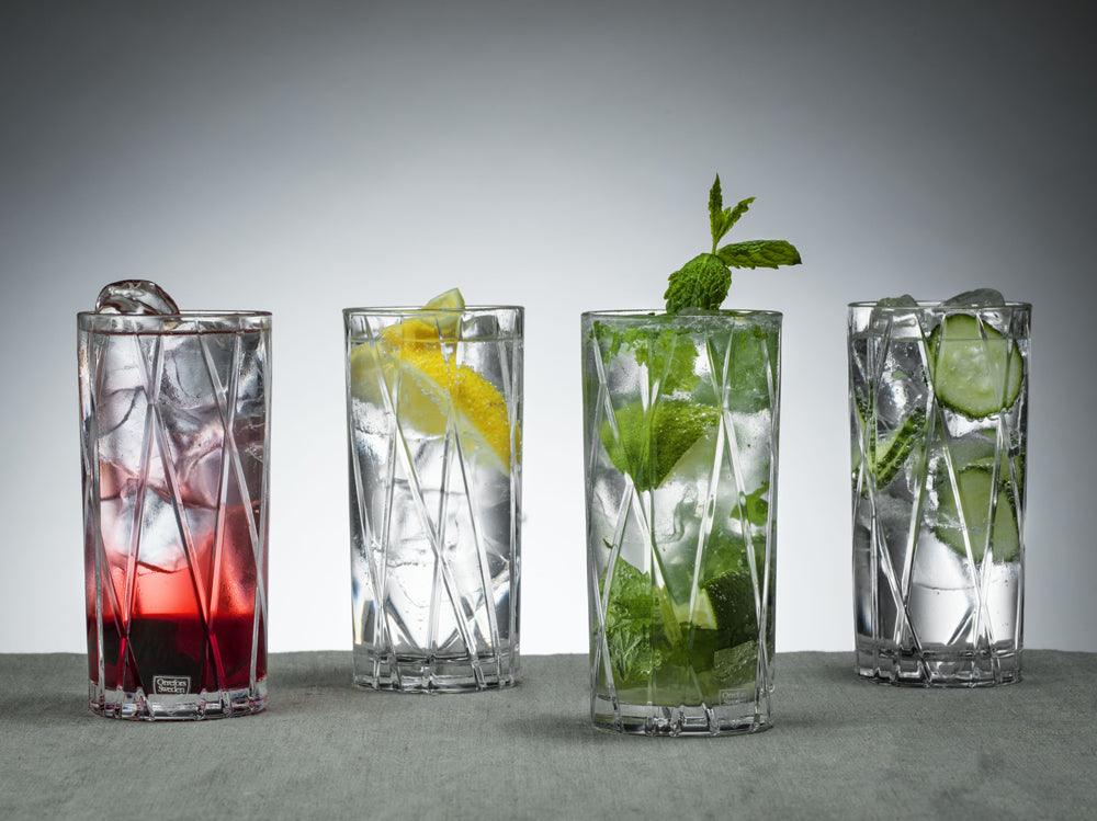 Set 4 pahare inalte, 370 ml, City by Martti Rytkonen - ORREFORS