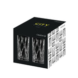 Set 4 pahare inalte, 370 ml, City by Martti Rytkonen - ORREFORS