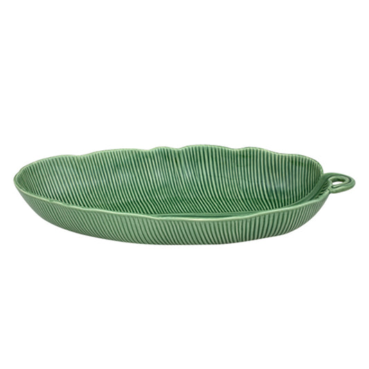 Vas ceramic frunza de banana, 53 cm, Folhas - BORDALLO PINHEIRO