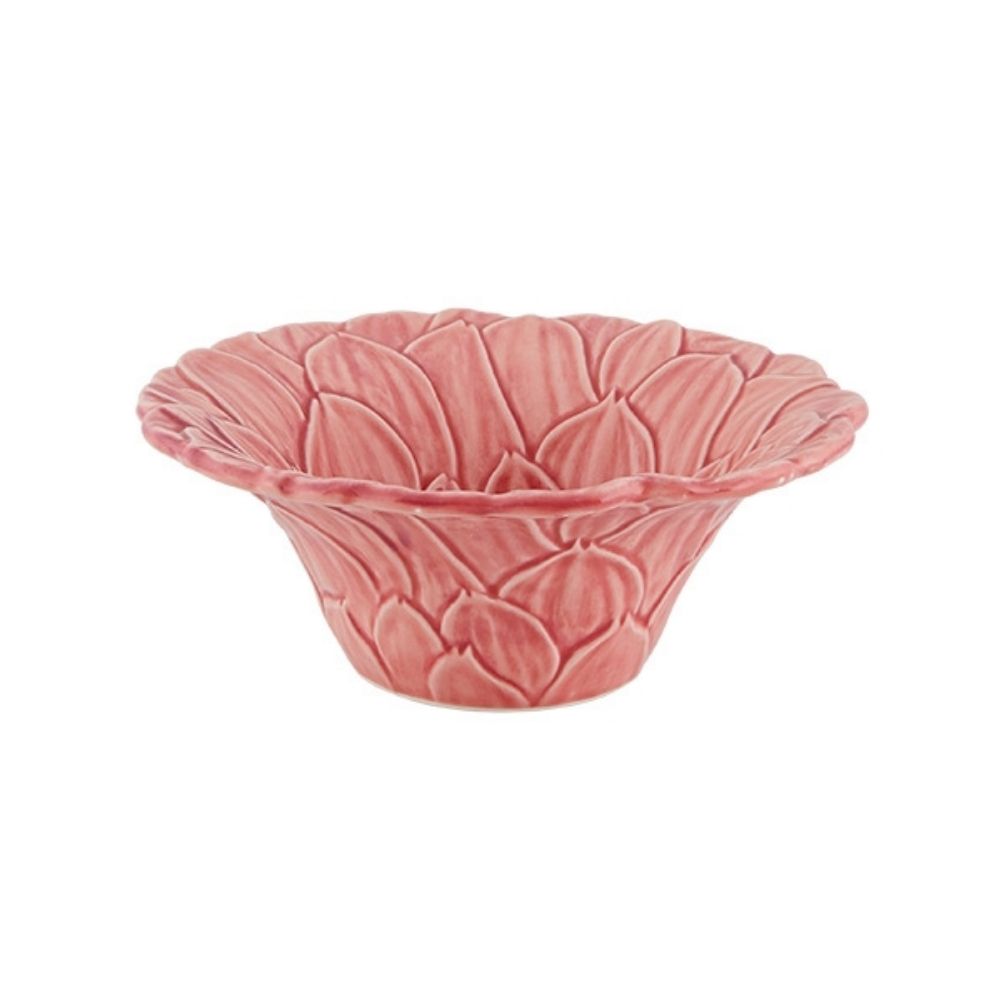 Bol ceramic roz, 16 cm, Maria Flor - BORDALLO PINHEIRO