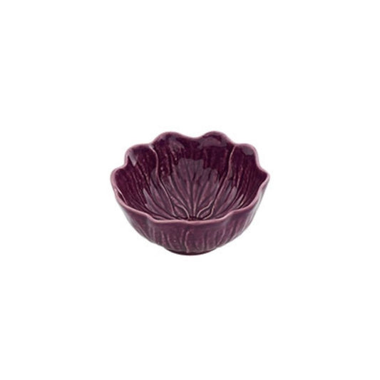 Bol ceramic mov, 12 cm, Flora - BORDALLO PINHEIRO