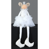Decoratiune papusa, alb, 53 cm, Flurina - Simona's Christmas