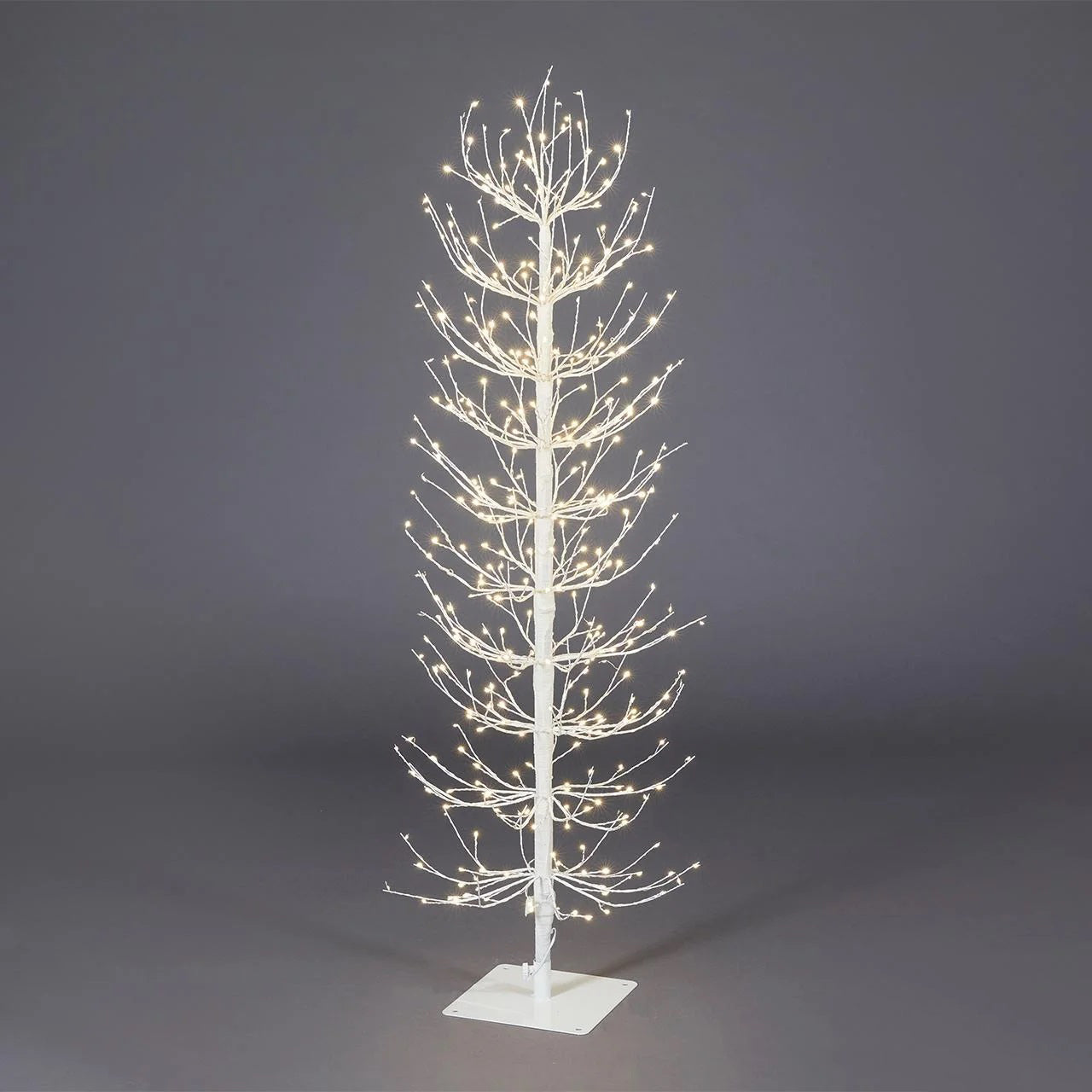 Copac decorativ fag, LED, alb - 120 cm, SIMONA's Christmas