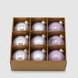 Set 9 globuri din sticla, mov, 6 cm - SIMONA'S Christmas