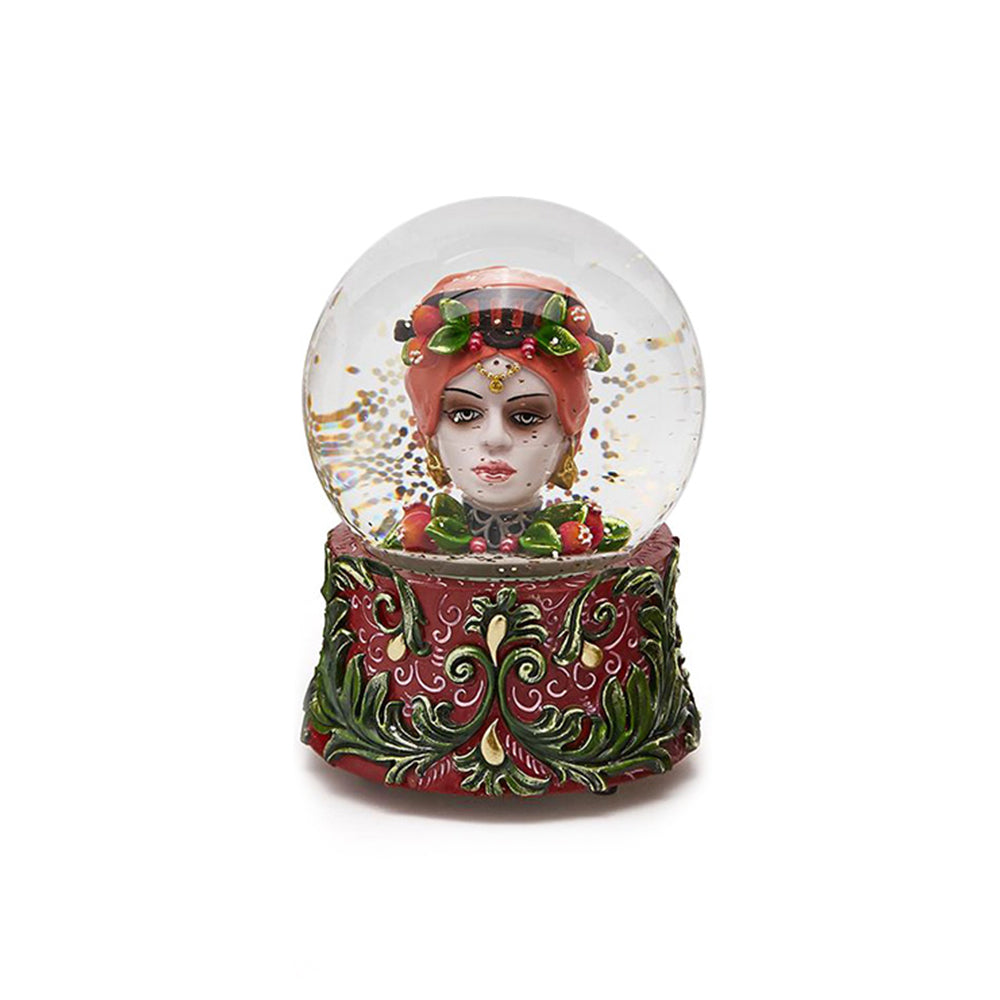 Decoratiune glob cu sclipici Sicily, 15 cm - SIMONA'S Christmas