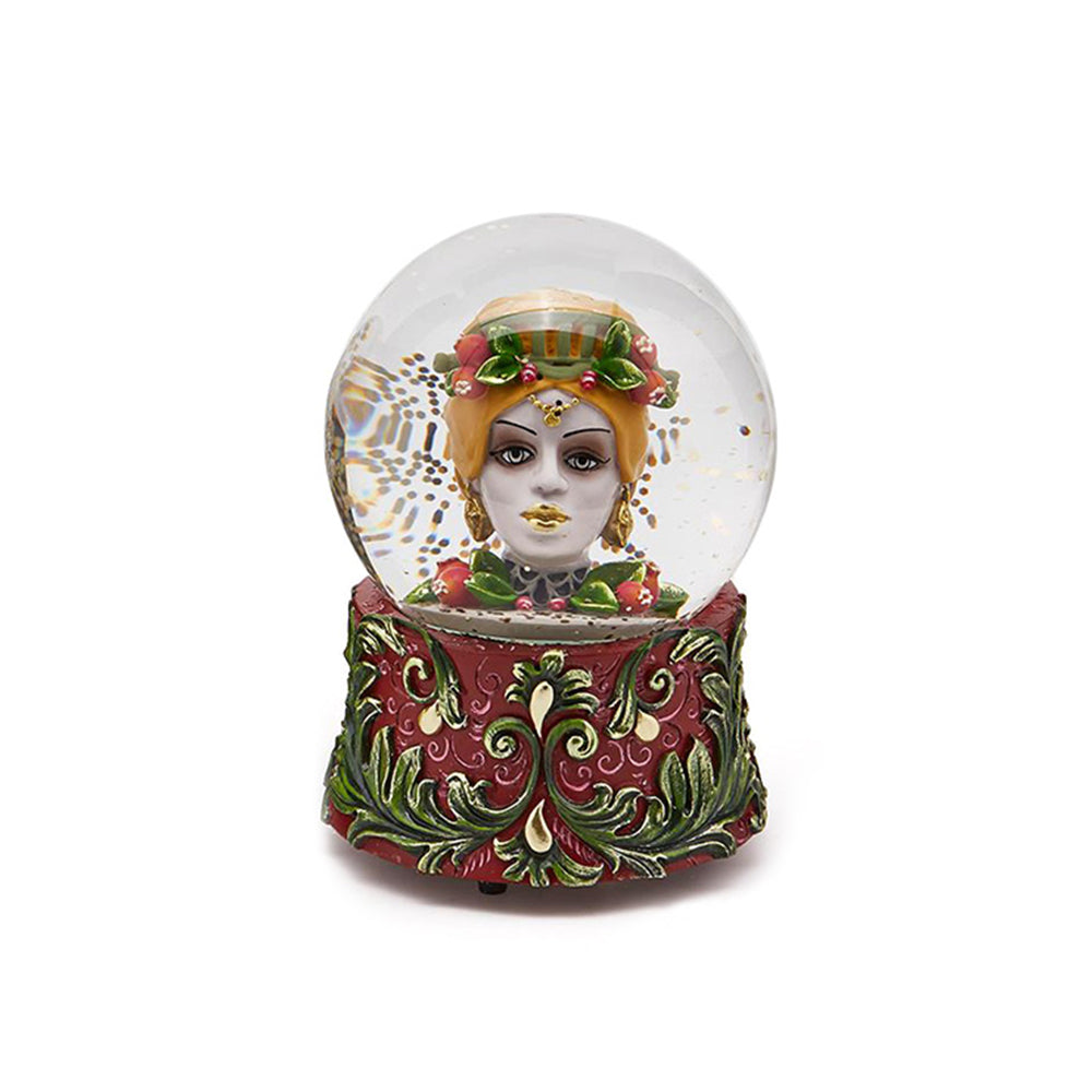 Decoratiune glob cu sclipici Sicily, 15 cm - SIMONA'S Christmas