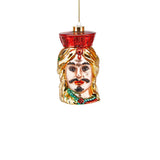 Glob din sticla Moor Sicily, turcoaz/rosu, 15 cm - SIMONA'S Christmas
