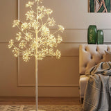 Copac decorativ floare cu leduri, alb, 150 cm - SIMONA'S Christmas