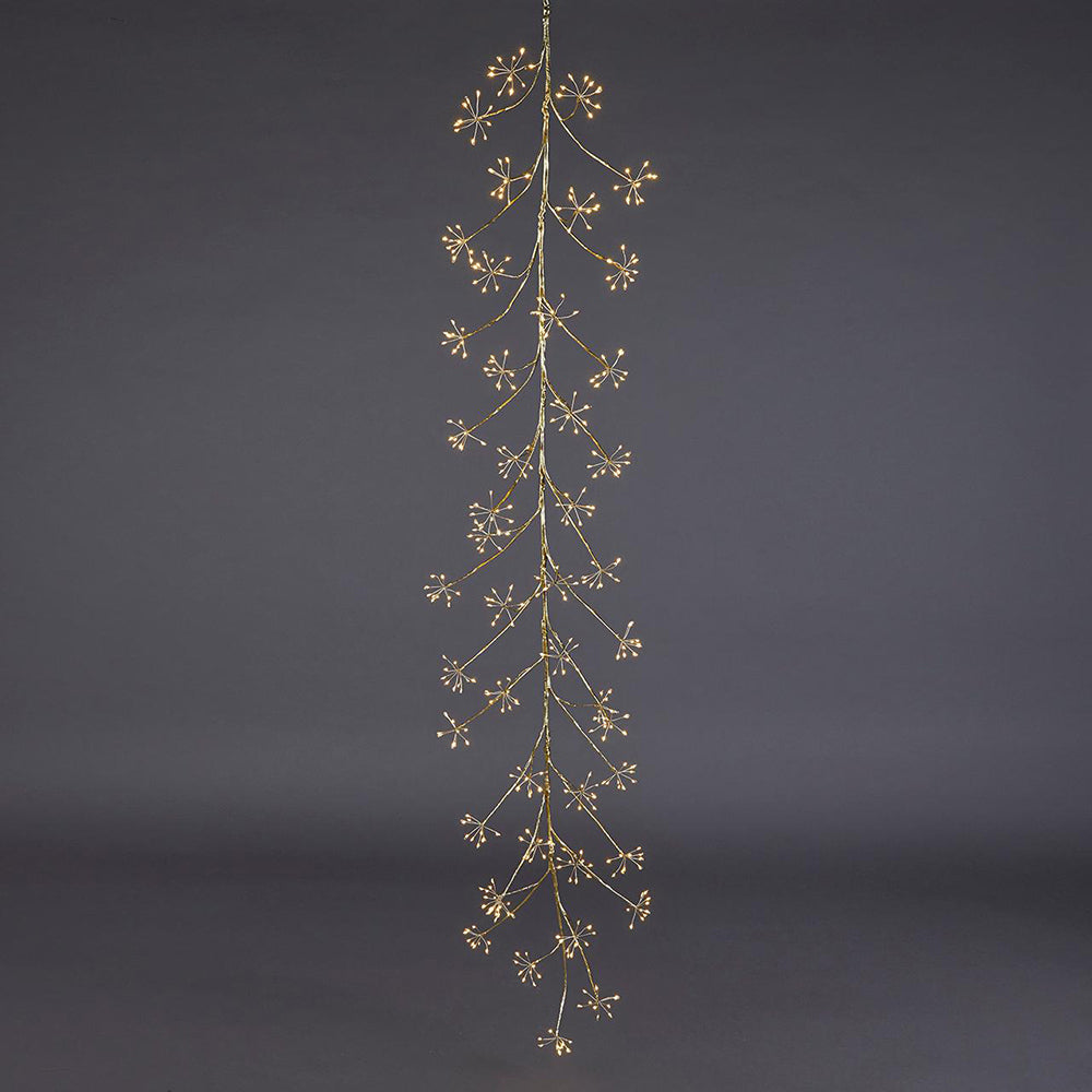 Ramura decorativa cu leduri, auriu, 180 cm - SIMONA'S Christmas