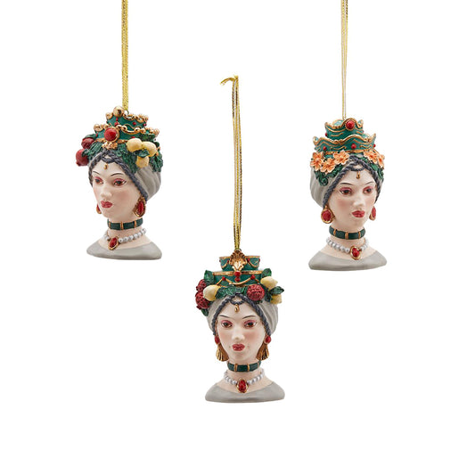 Ornament Audenzia Sicily, verde, 10 cm - SIMONA'S Christmas