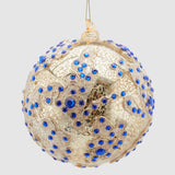 Glob din sticla Vivienne Jewels, auriu-albastru, 12 cm - SIMONA'S Christmas