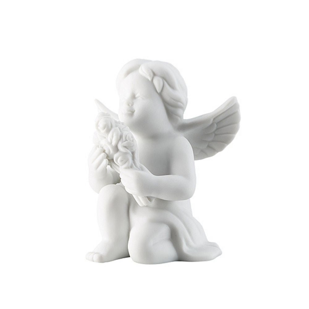 Figurina din portelan, inger cu flori, 6.3 cm, Angels - ROSENTHAL