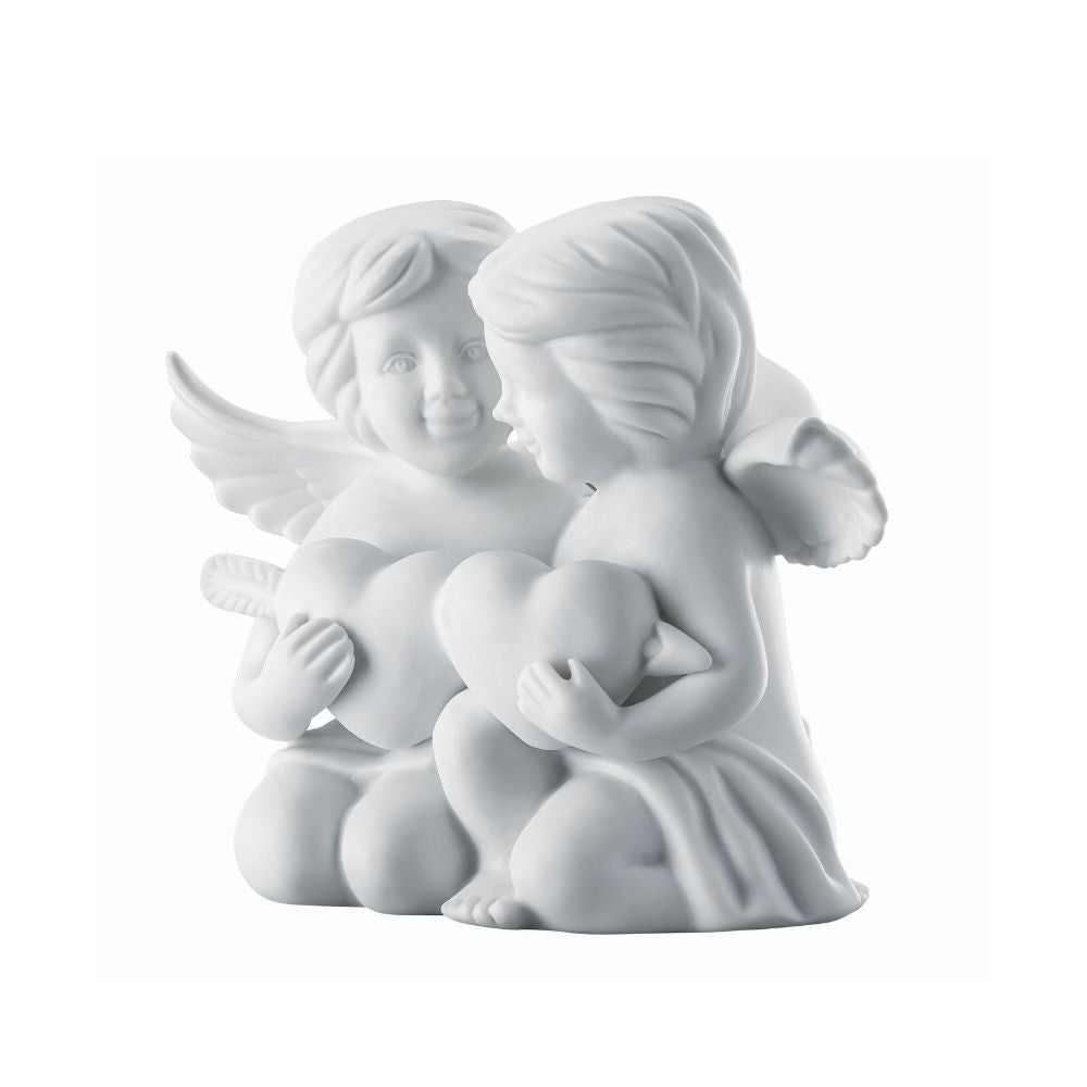 Figurina din portelan, ingeri cu inima, 11 cm, Angels - ROSENTHAL