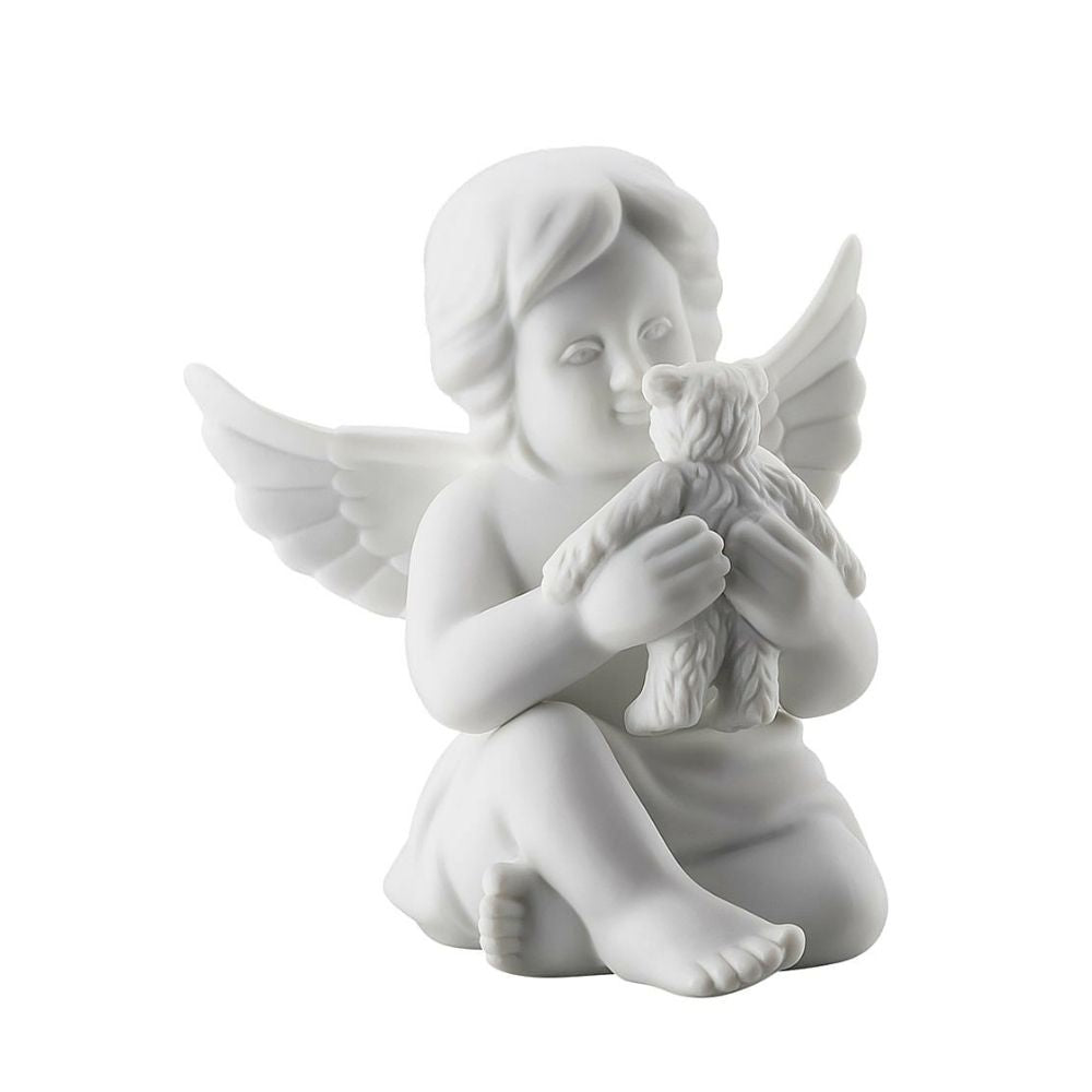 Figurina din portelan, inger cu ursulet, 10 cm, Angels - ROSENTHAL