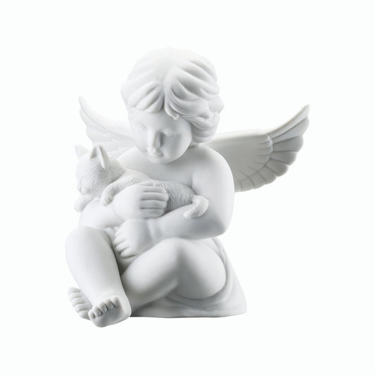 Figurina din portelan, inger cu pisica, 14 cm, Angels - ROSENTHAL